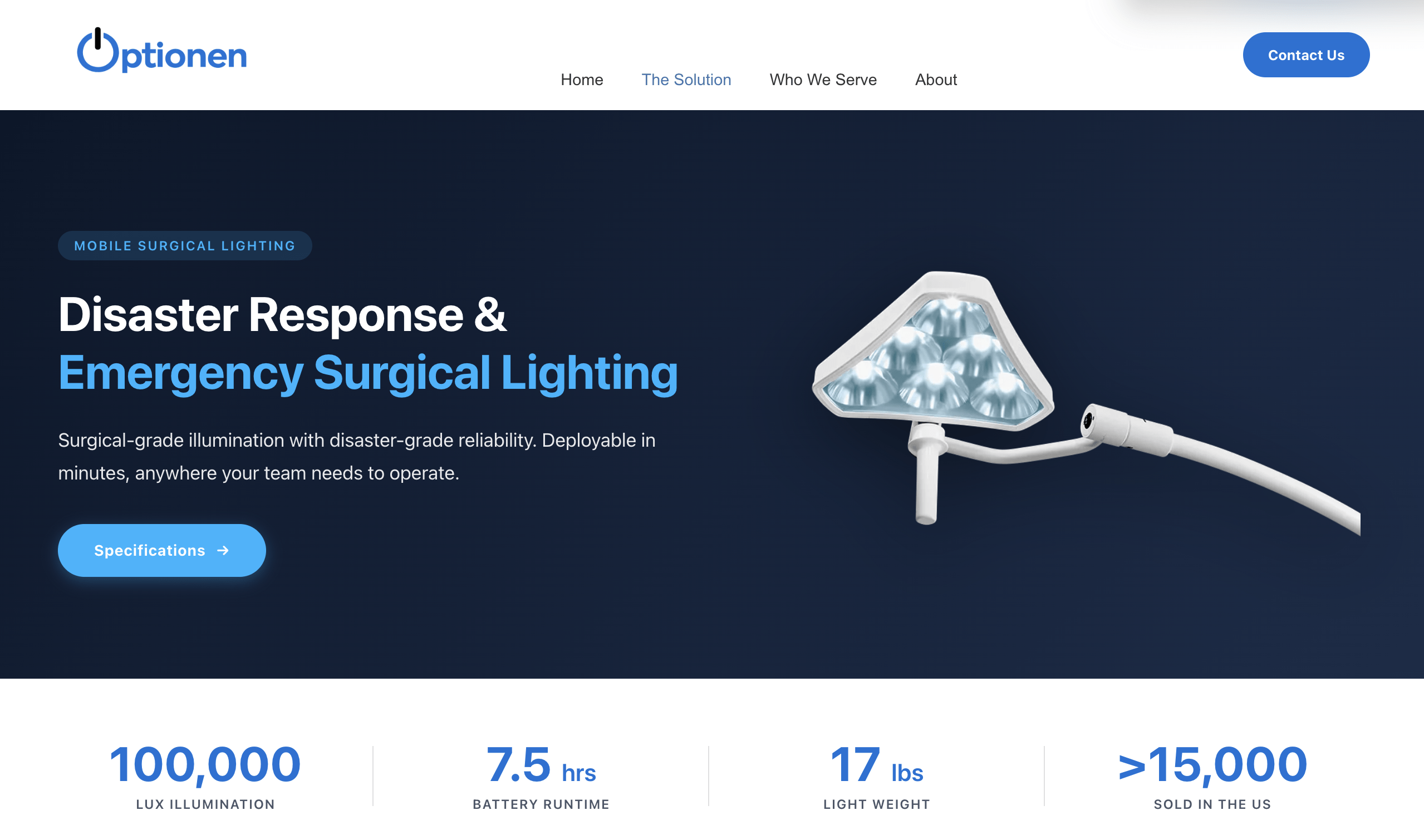 Optionen Emergency Surgical Lighting
